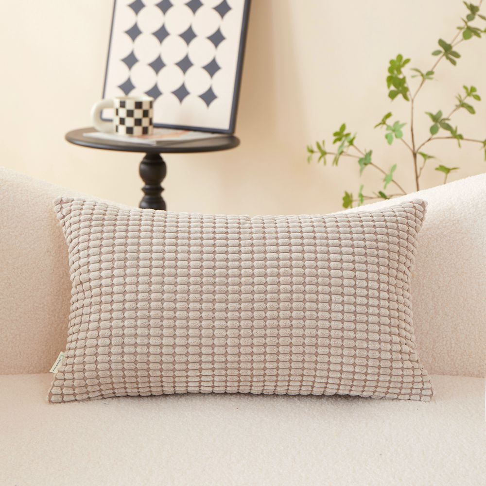 [IN-1XZT-T13-27] Polyester Blend soft hand feeling Throw Pillow (With insert) 6 size options size 18"x18"