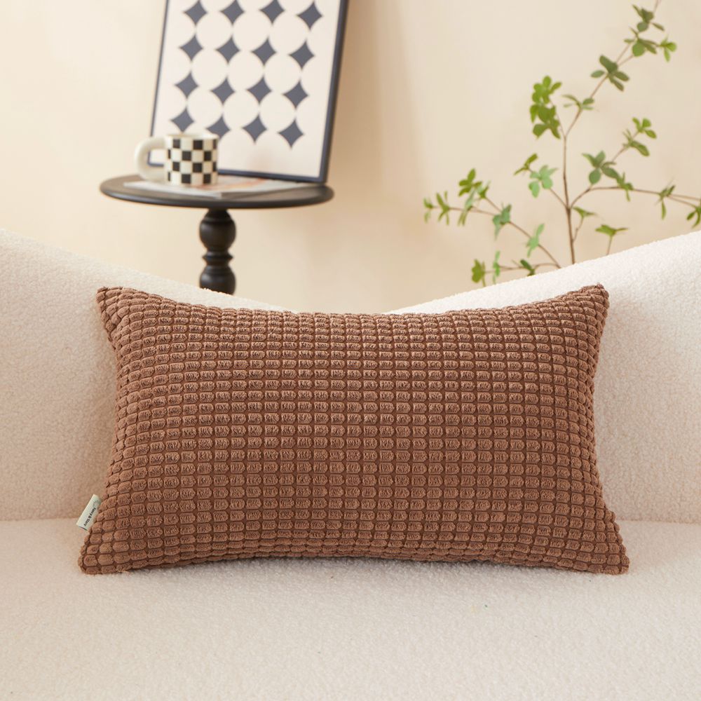 [IN-1XZT-T13-27] Polyester Blend soft hand feeling Throw Pillow (With insert) 6 size options size 18"x18"