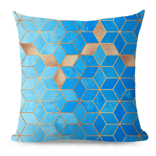 18''x18'' metallic accent geometric throw pillow | 16 designs modern & glam patterns | chic square accent | insert included