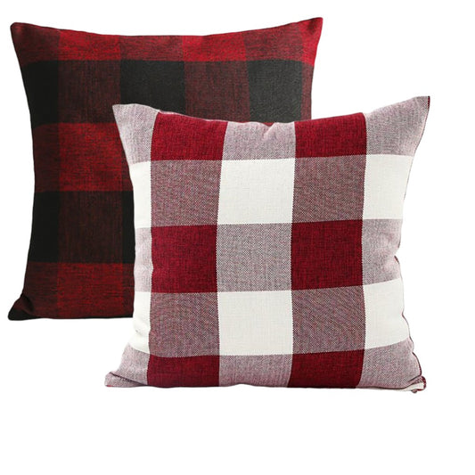 [INZT114/2+10] Set of 2 Beautiful combination Pillow Covers With Inserts VII