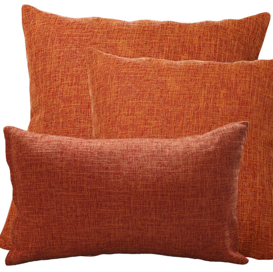 New 3 size mixed Set of 3 Pillow Covers With Inserts 1 of 12"x20", 1 of 18"x18", 1 of 20"x20" or 22"x22"