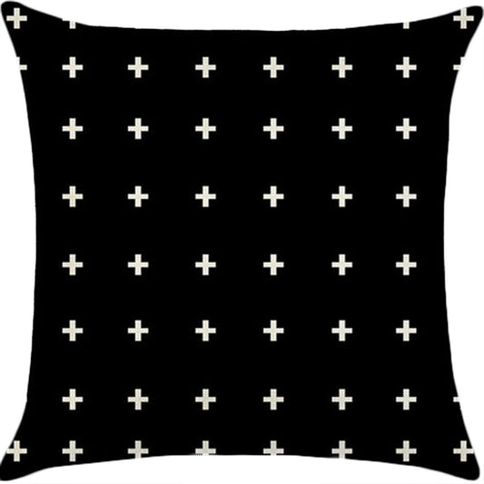 18''x18'' geometric print throw pillow | 18 designs modern & minimalist patterns | chic monochrome accent | insert included