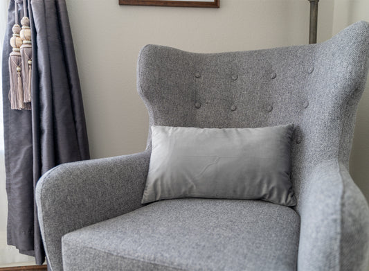 New Solid Color Polyester Blend Lumbar Pillow (With/ Without Insert)
