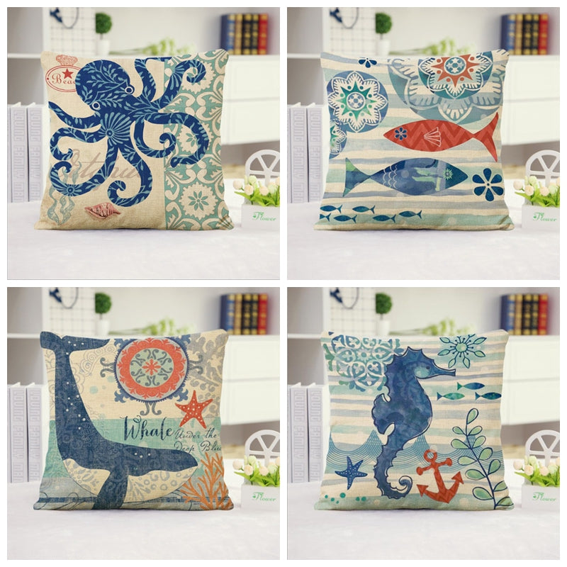 [IN67 1-4] New Combo Set of 4 Pillow Covers With Inserts II