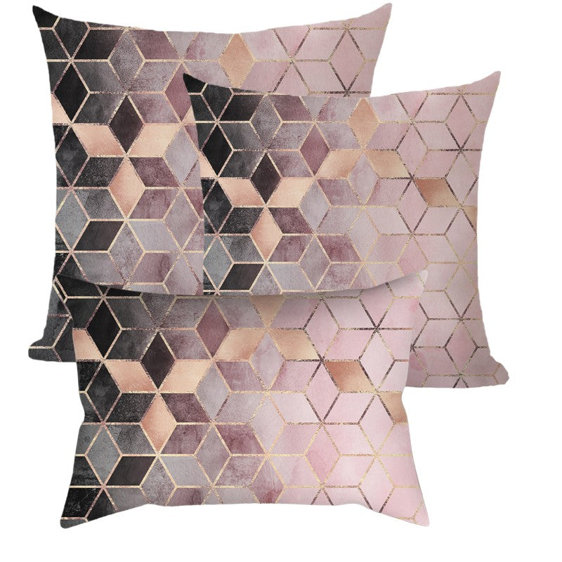New 3 size mixed Set of 3 Pillow Covers With Inserts 1 of 12"x20", 1 of 18"x18", 1 of 20"x20"