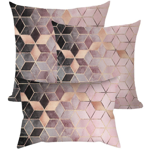 New 3 size mixed Set of 3 Pillow Covers With Inserts 1 of 12"x20", 1 of 18"x18", 1 of 20"x20"