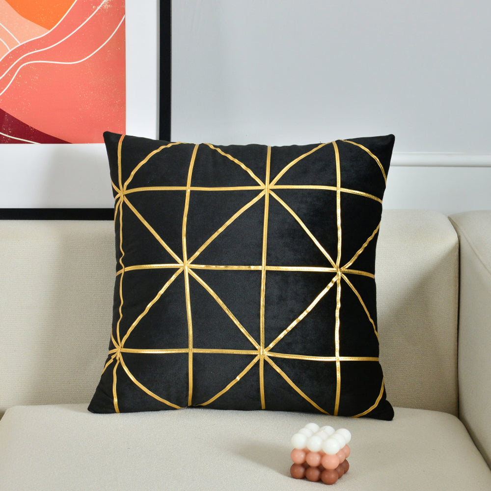 [IN-1XZT147-1 Gray] Square Fabric DecorativeThrow  Pillow cover and insert size 18"x18"