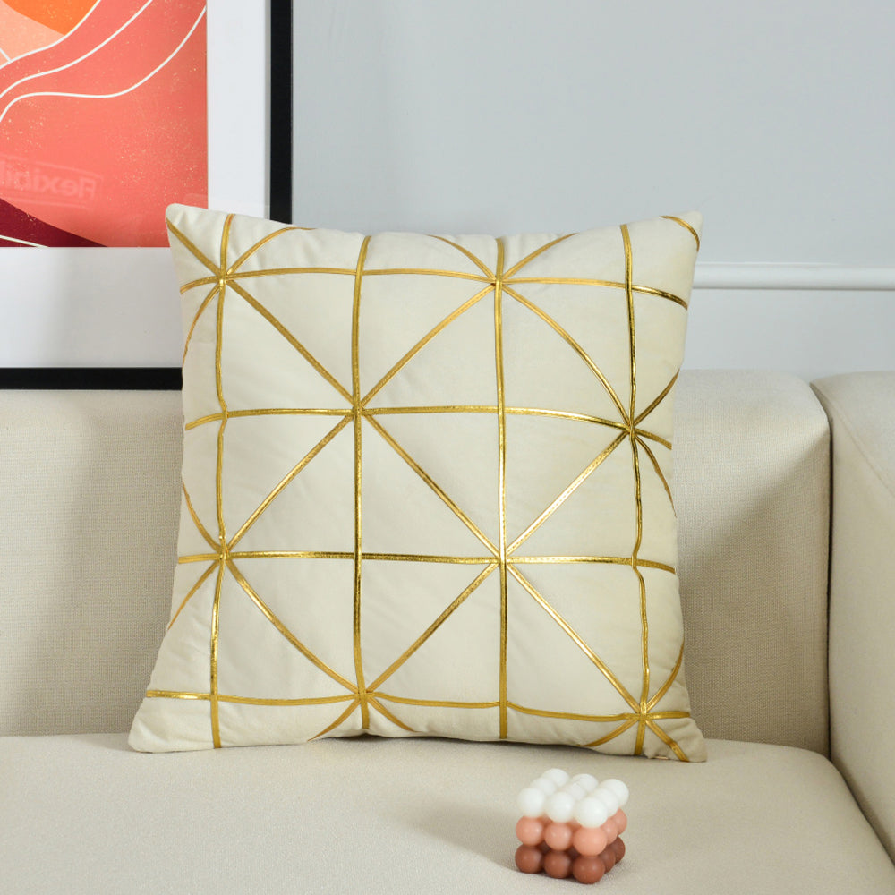 [IN-1XZT147-1 Gray] Square Fabric DecorativeThrow  Pillow cover and insert size 18"x18"