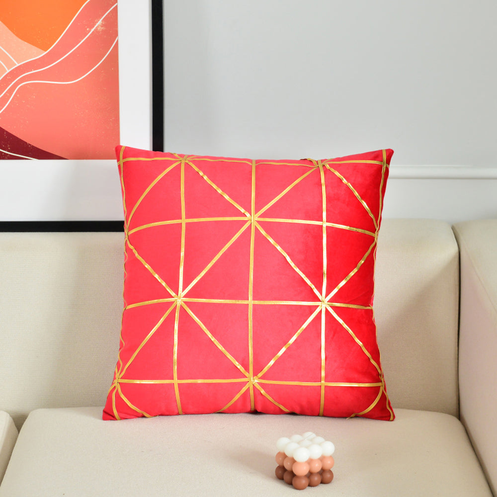[IN-1XZT147-1 Gray] Square Fabric DecorativeThrow  Pillow cover and insert size 18"x18"