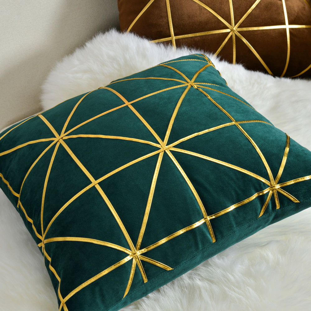 [IN-1XZT147-1 Gray] Square Fabric DecorativeThrow  Pillow cover and insert size 18"x18"