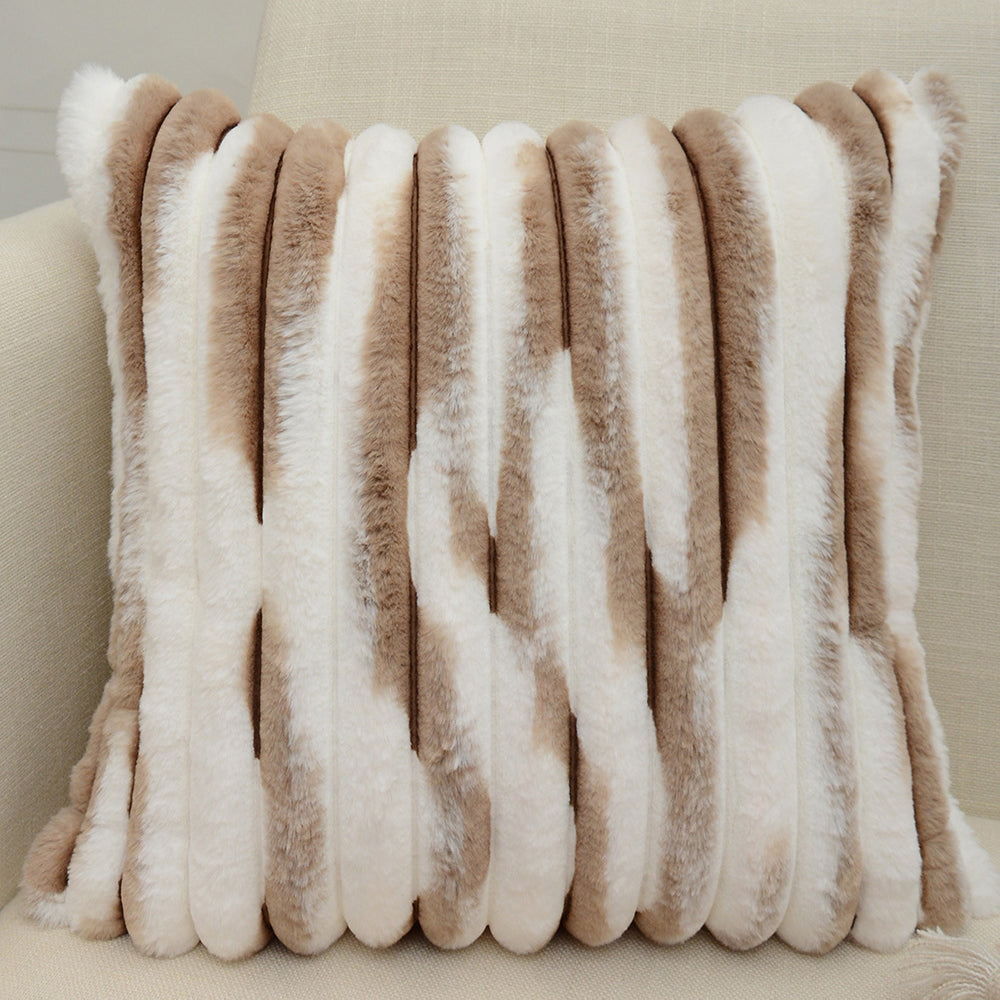 [IN-1XZT181-1 L- Coffee] Throw Pillow Cover with insert Polyester Blend (Copy)