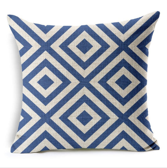 [IN- 1xZT44-1] Geometric Pattern Throw Pillow   (With  Insert) size 18"x18"