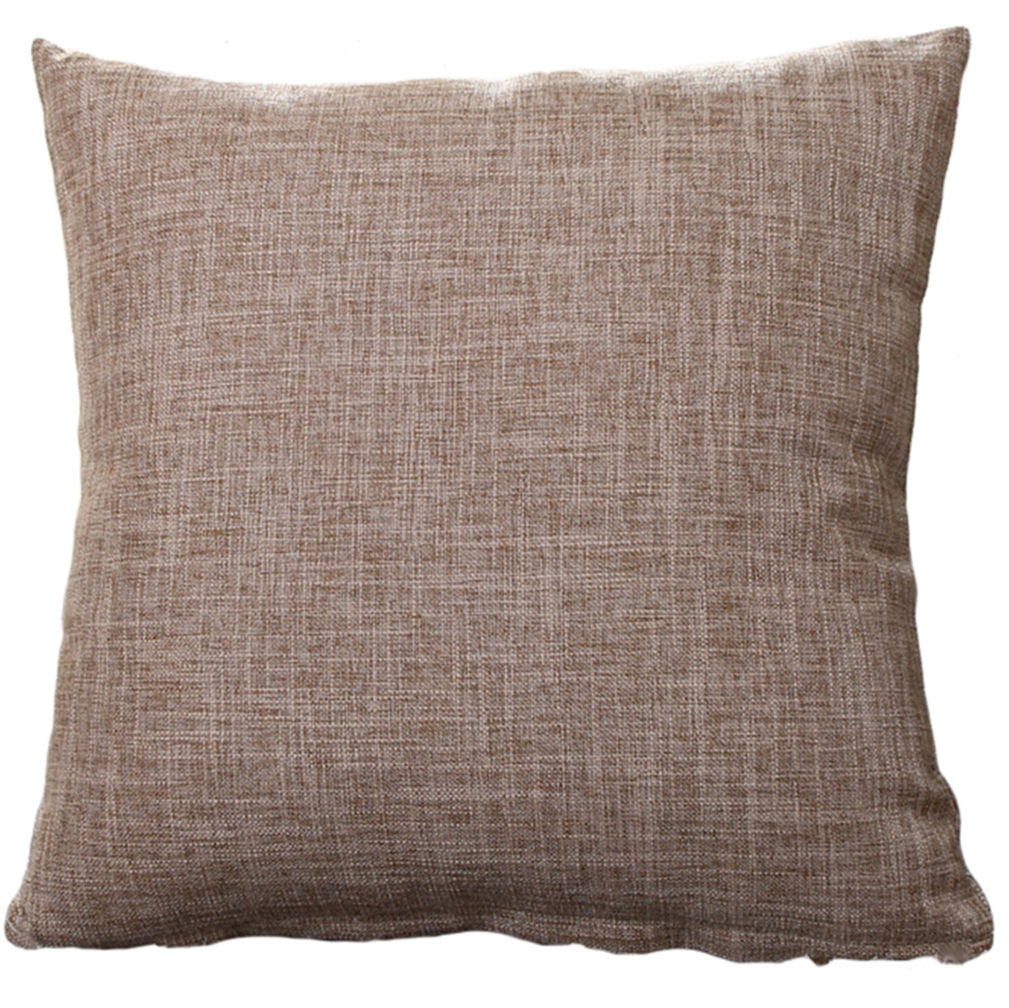 [IN2XZT50 A-Green] Polyester/Linen Blend Cushion Cover Pillow Case Pack of 2, 20''x20'' (With or Without Inserts)