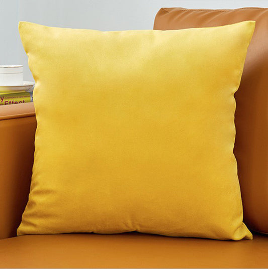 [IN1XZT62-1-BLUE] Square Velvet Throw Pillow, Decorative Solid Colors (With Inserts) 4 size options